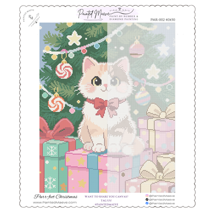 Purr-fect Christmas: Hand-Rendered Diamond Painting Christmas Collection