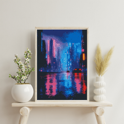 Neon Reflections: Diamond Painting Collection