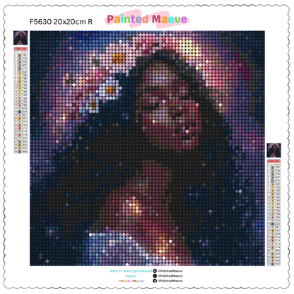 Floral Crown Goddess: Diamond Painting Collection