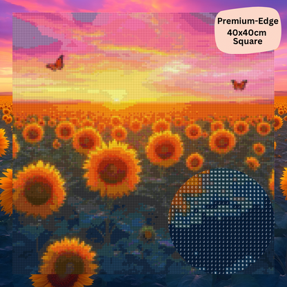 Sunrise Sunflower Meadow: Diamond Painting Collection