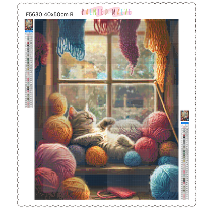 Cozy Whiskers & Warm Yarn: Diamond Painting Collection