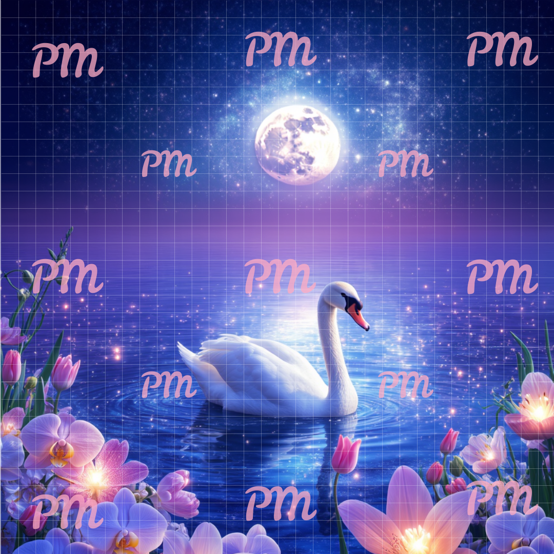Moonlit Swan Serenity: Paint-by-Number Collection (24/36/48 colors | No Frame)
