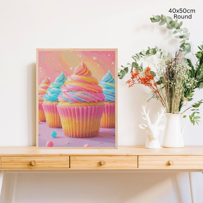 Frosted Cupcakes: Diamond Painting Collection