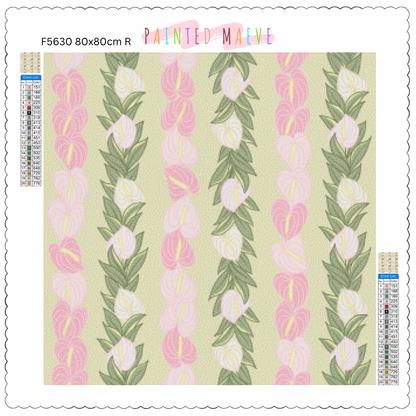Anthurium Lei: Diamond Painting Collection