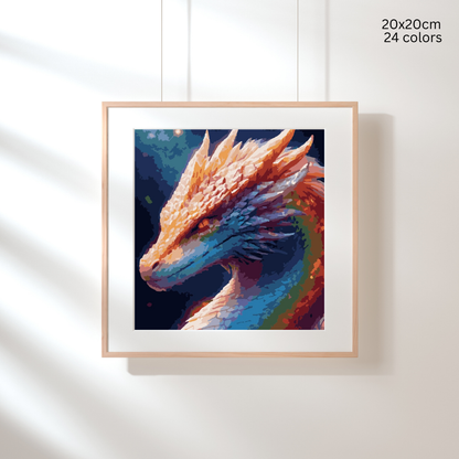 Stardust Serpent: Paint-by-Number Collection (24/36/48 colors | No Frame)