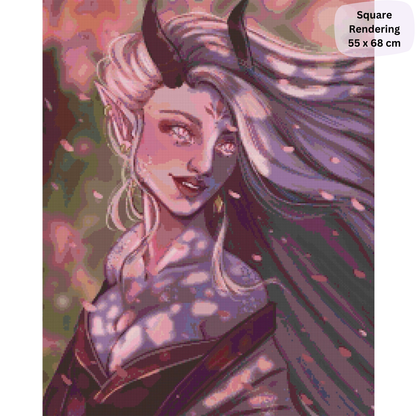 Sakura Enchantress: Diamond Painting