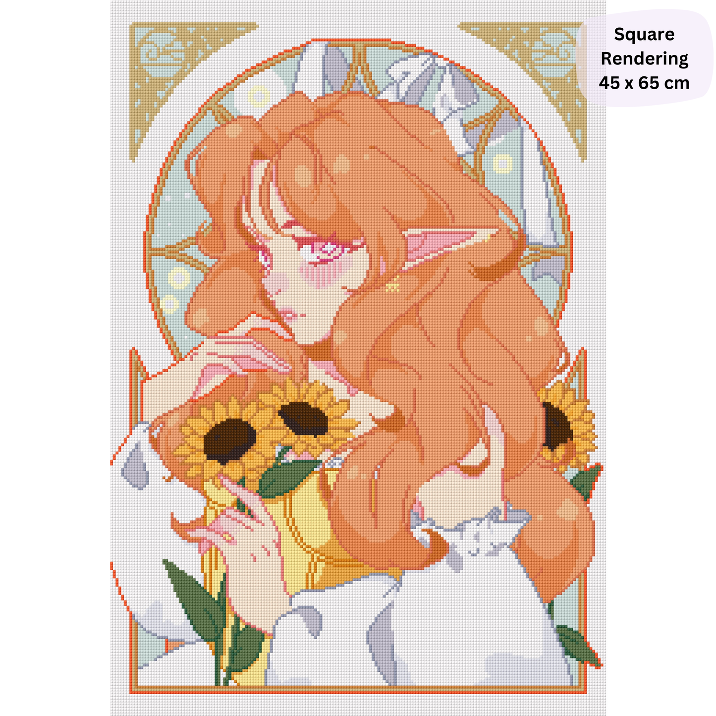 Sunflowers Warmth: Hand-Rendered Diamond Painting