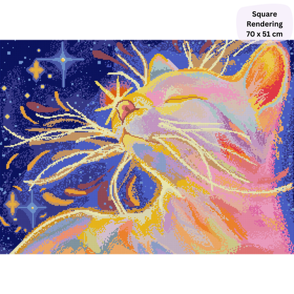 Stargazer: Hand-Rendered Diamond Painting