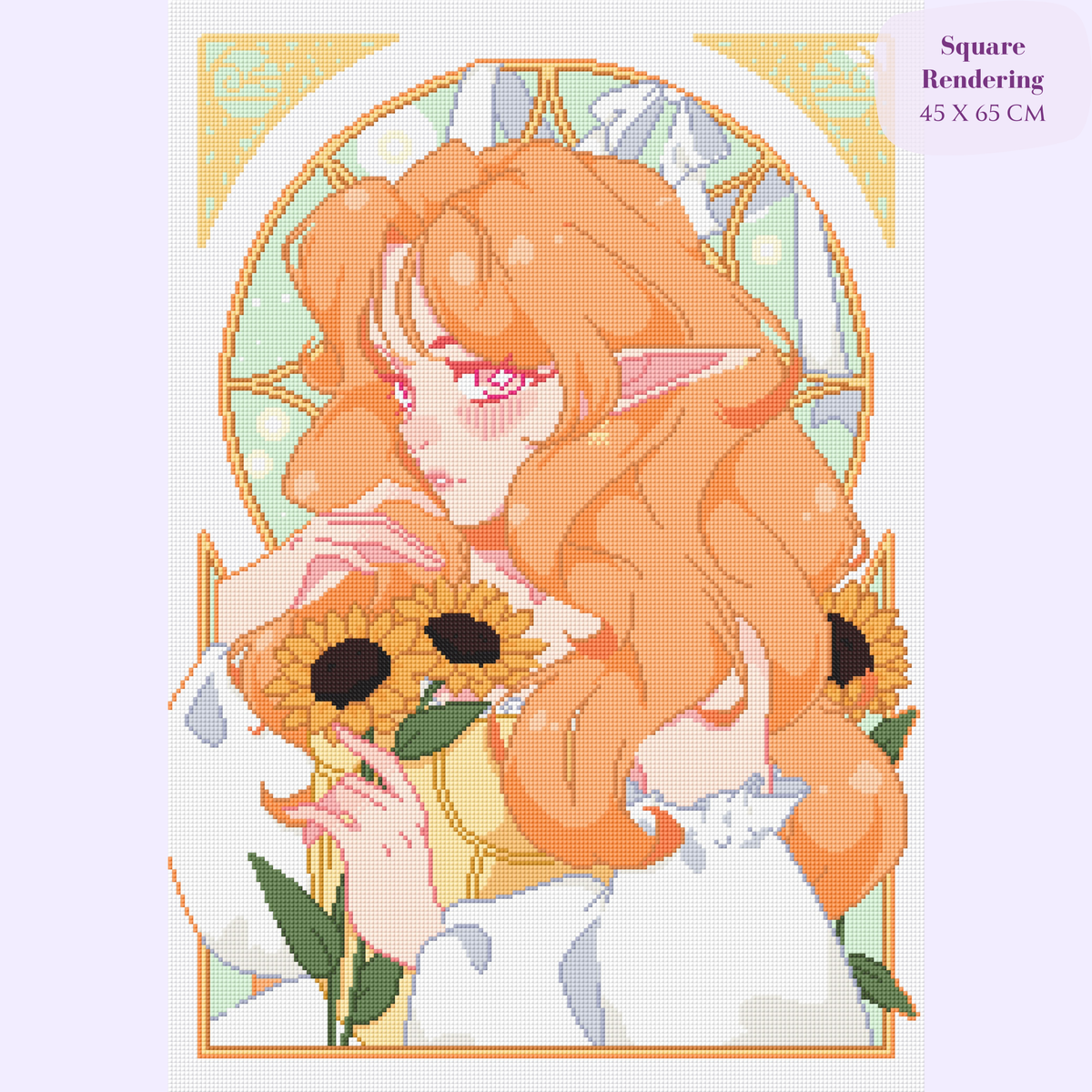 Sunflowers Warmth Hand-Rendered Diamond Painting