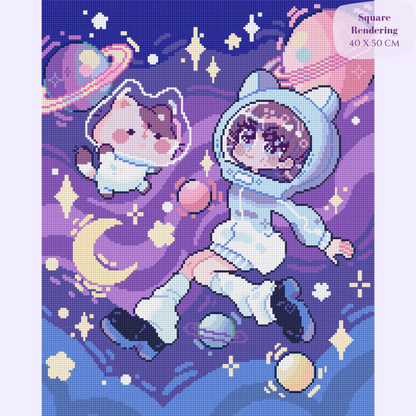 Intergalactic Cuties Hand-Rendered Diamond Painting Collection