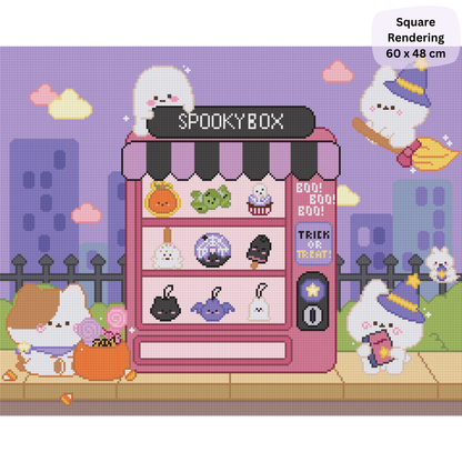 Spooky Box: Hand-Rendered Diamond Painting