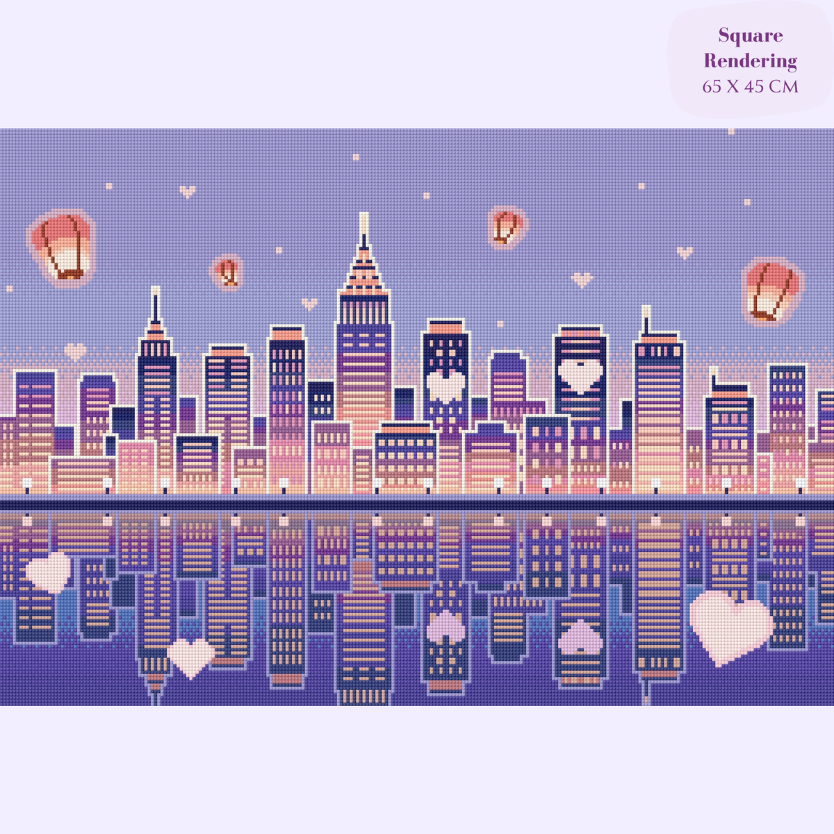 City of Love Hand-Rendered Diamond Painting
