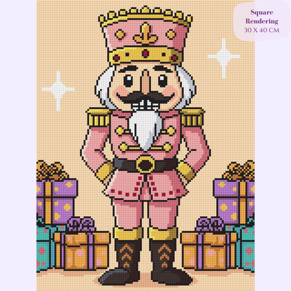 Sugarplum Soldier Hand-Rendered Diamond Painting