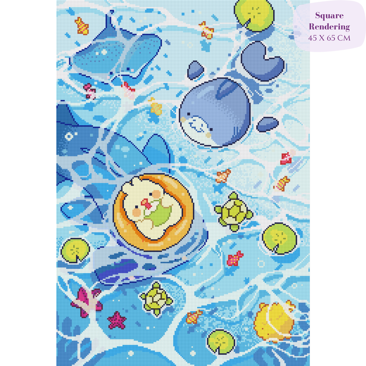 Ocean Wonder: Hand-Rendered Diamond Painting