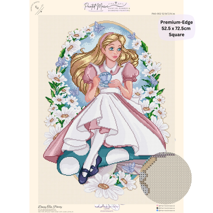 Daisy Tea Party: Hand-Rendered Diamond Painting Collection