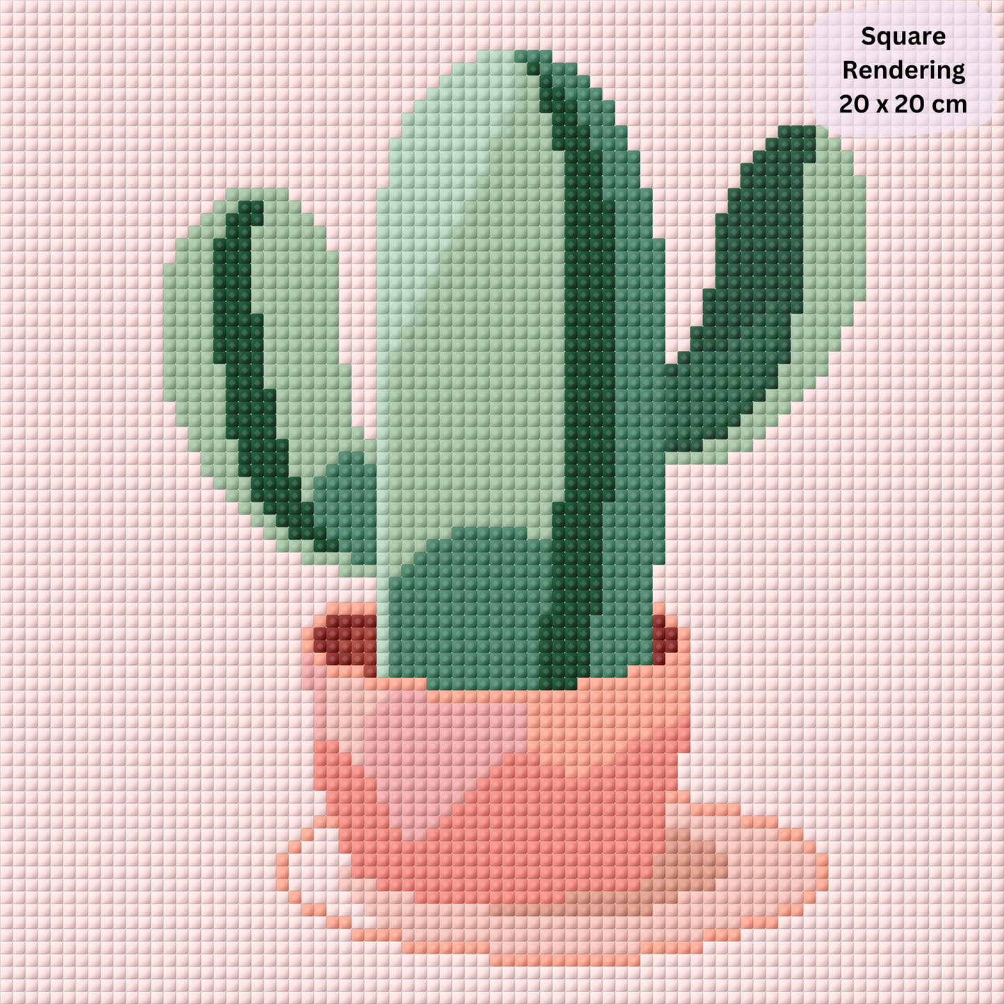 Cactus Makes Perfect: MINI Hand-Rendered Diamond Painting