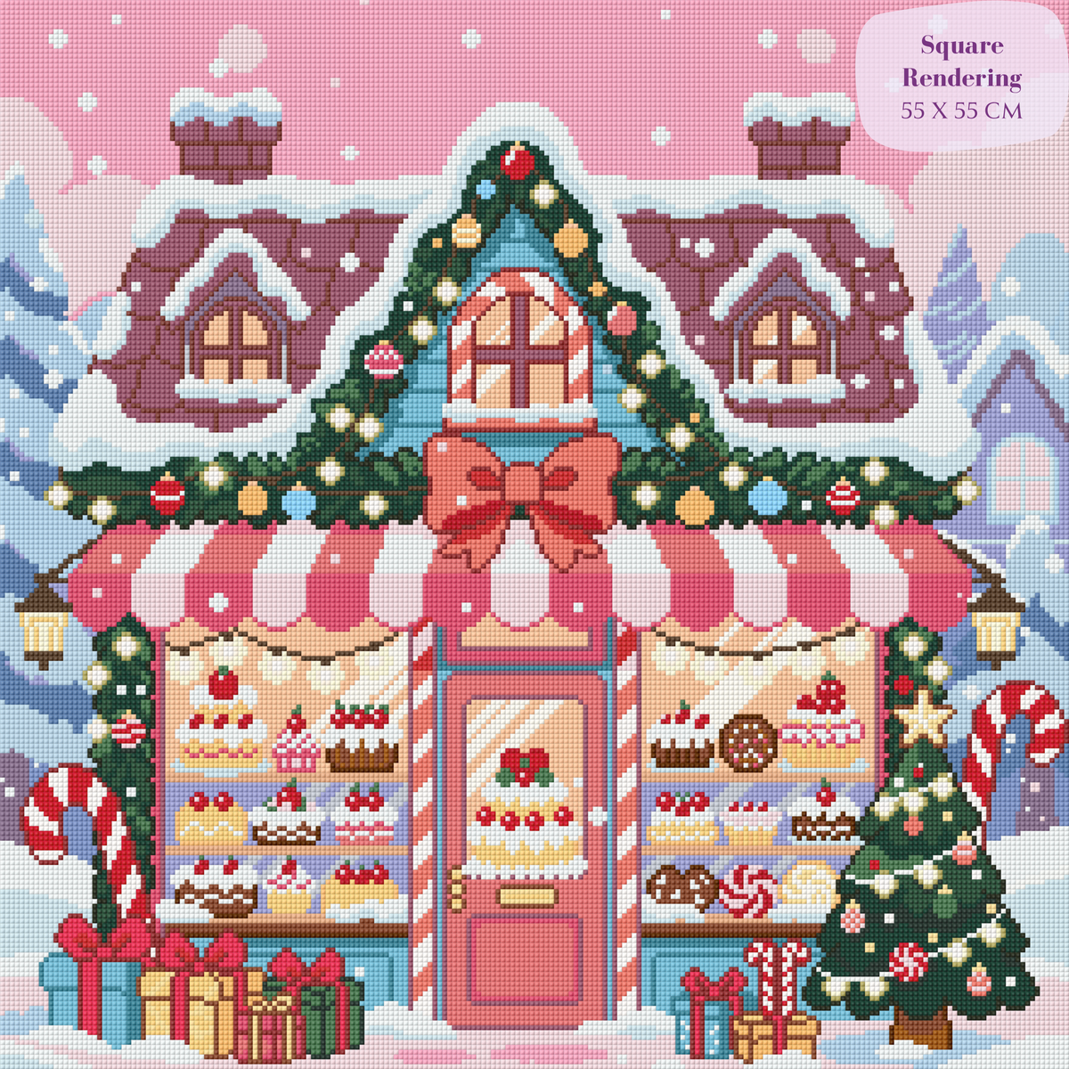Frosted Sweets Bakery Hand-Rendered Diamond Painting