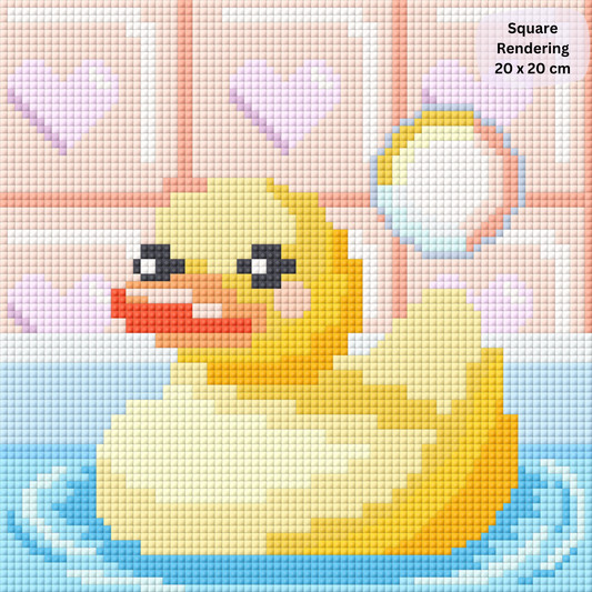 Bath Ducky Hand-Rendered Diamond Painting