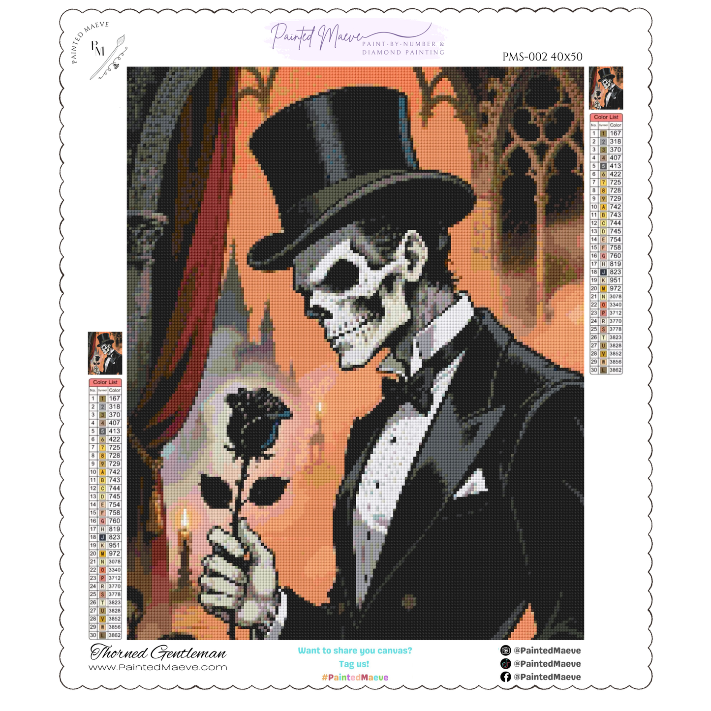 Thorned Gentleman: Diamond Painting Halloween Collection