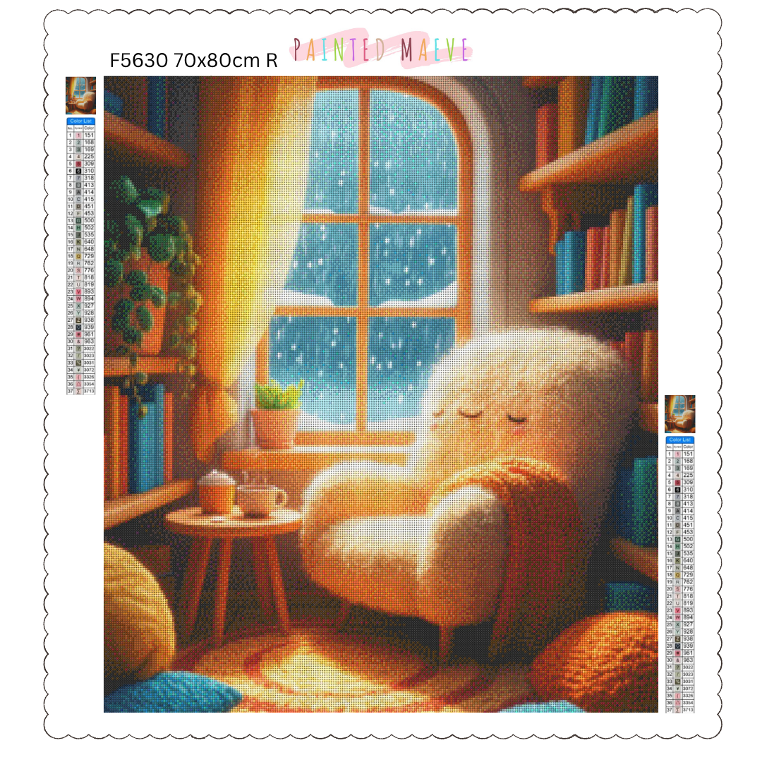 Cozy Reading Nook: Diamond Painting Collection