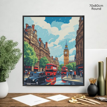 Rainy London Stroll: Diamond Painting Collection