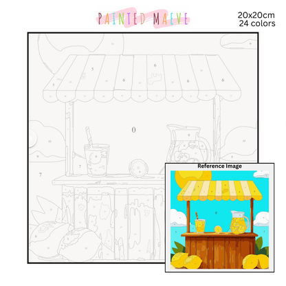 Lemonade Stand: Paint-by-Number Collection (24/36/48 colors | No Frame)