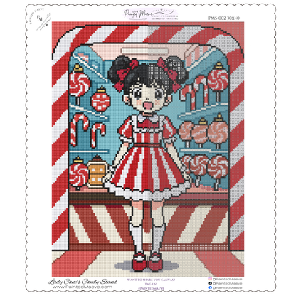 Lady Cane's Candy Stand: Hand-Rendered Diamond Painting Christmas Collection