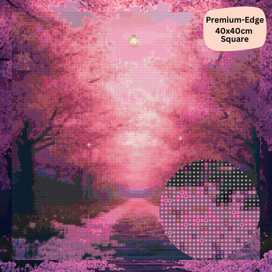 Cherry Blossom Stroll: Diamond Painting Collection