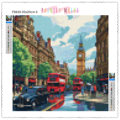 Rainy London Stroll: Diamond Painting Collection