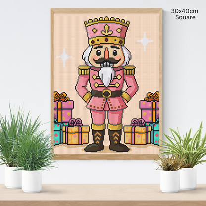 Sugarplum Soldier: Hand-Rendered Diamond Painting Christmas Collection