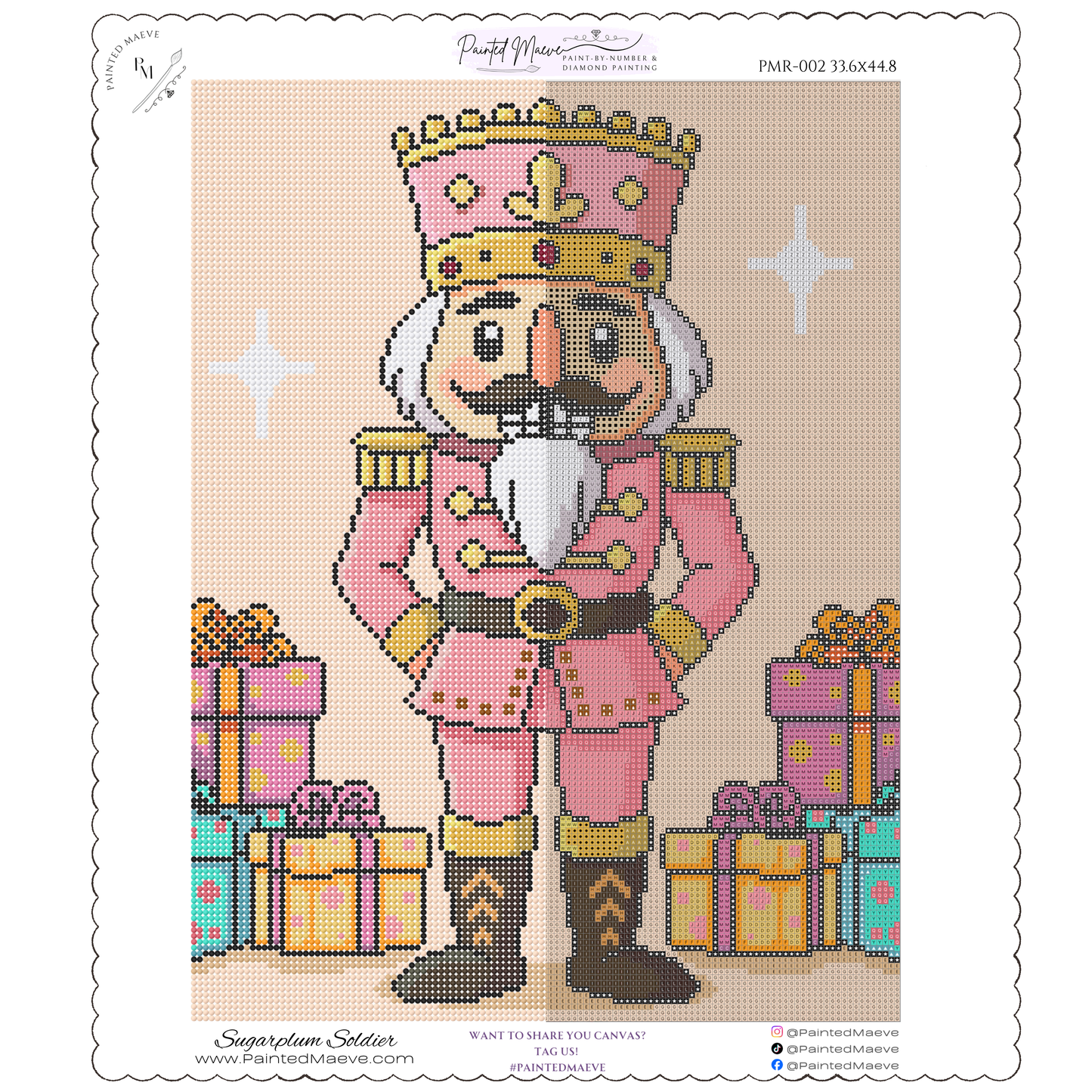 Sugarplum Soldier: Hand-Rendered Diamond Painting Christmas Collection