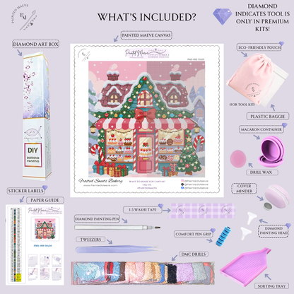 Frosted Sweets Bakery: Hand-Rendered Diamond Painting Christmas Collection