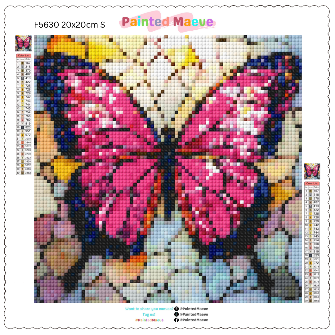 Butterfly Mosaic: Diamond Painting Collection