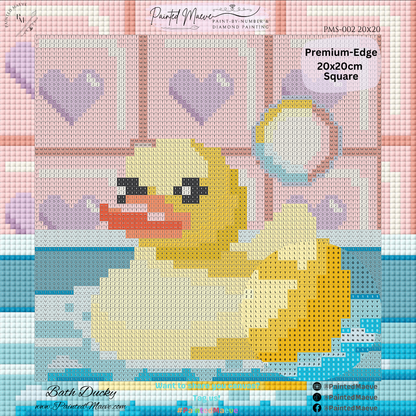 Bath Ducky: MINI Hand-Rendered Diamond Painting Collection