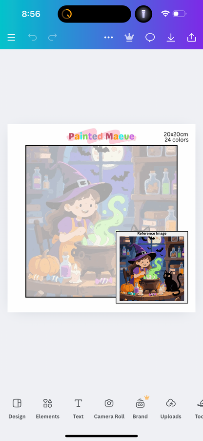 Potion & Purrs: Paint-by-Number Halloween Collection (24/36/48 colors | No Frame)