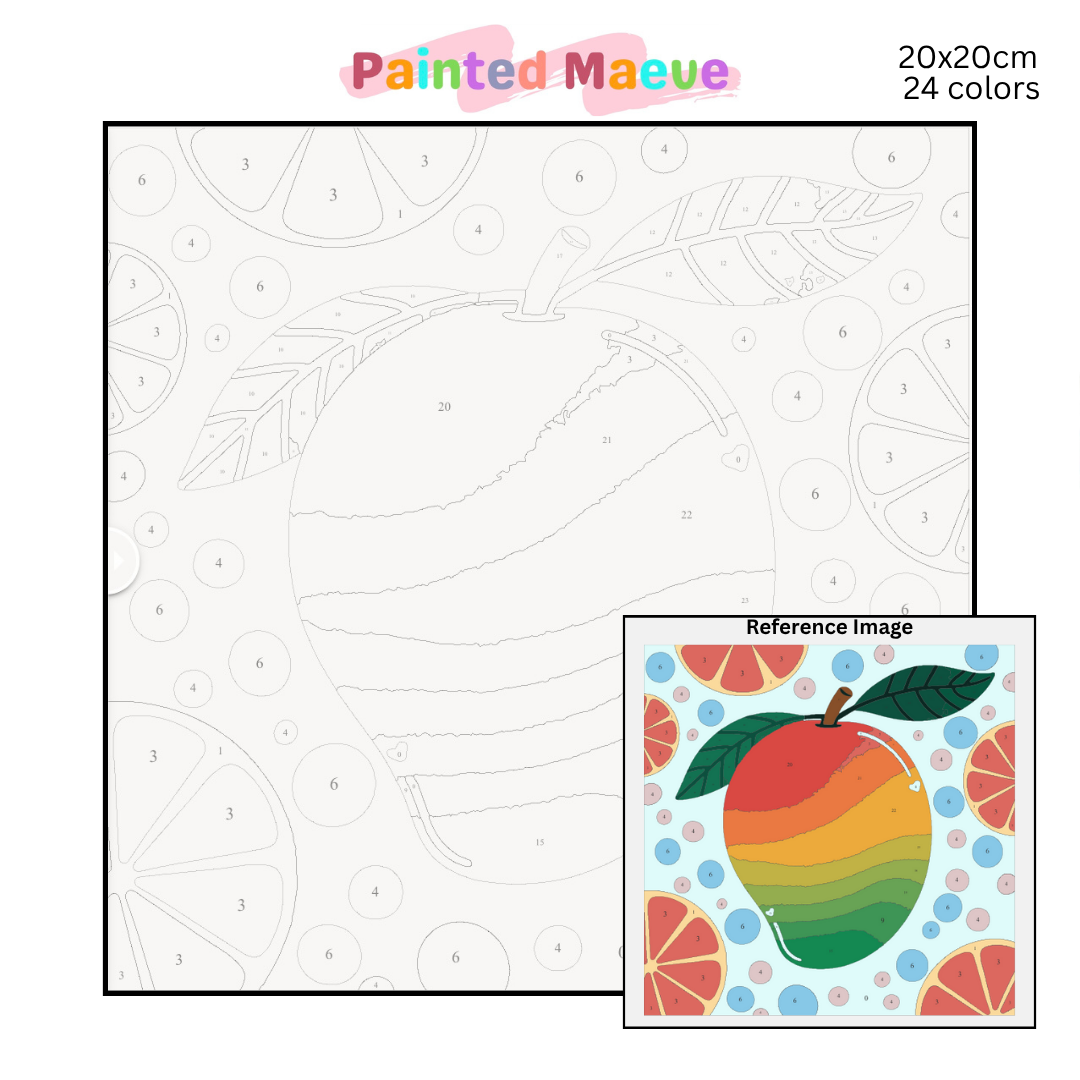 Maeve’s Mango: Paint-by-Number Collection (24/36/48 colors | No Frame)