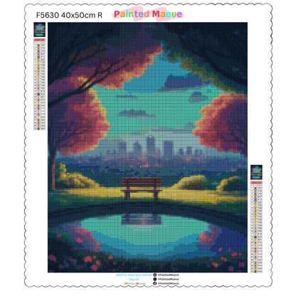 Evening in the Park: Diamond Painting Collection