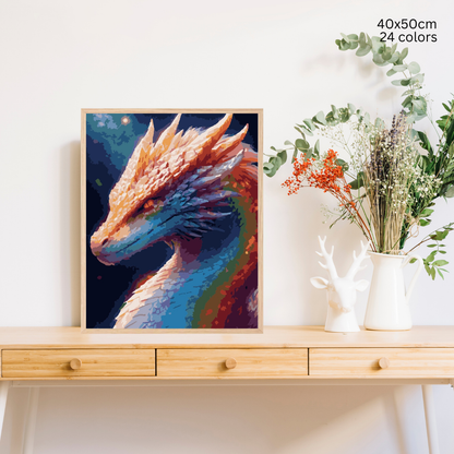 Stardust Serpent: Paint-by-Number Collection (24/36/48 colors | No Frame)