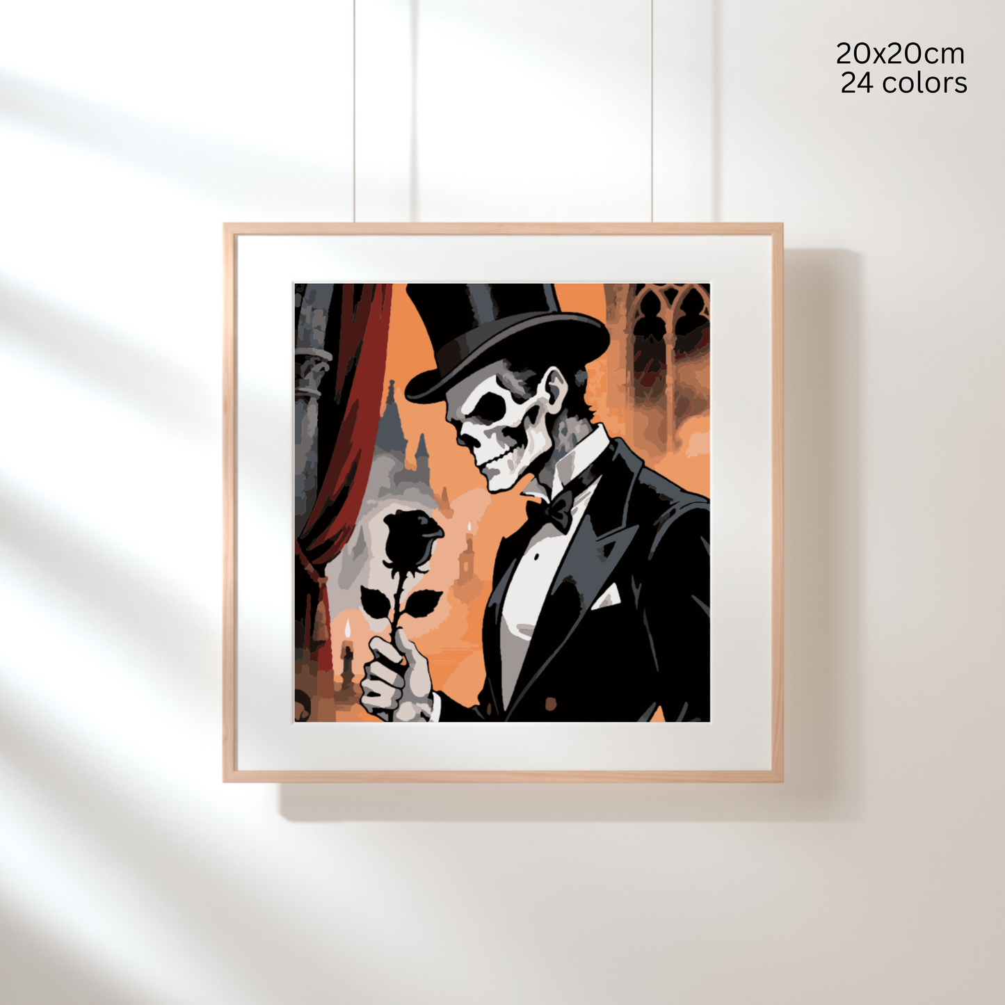 Thorned Gentleman: Paint-by-Number Halloween Collection (24/36/48 colors | No Frame)