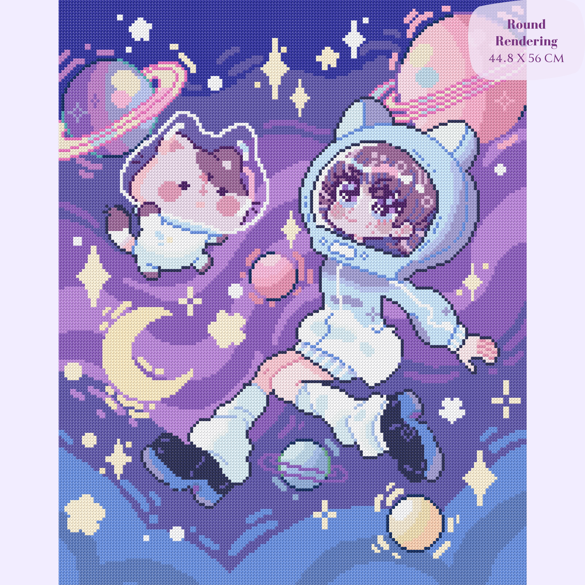 Intergalactic Cuties Hand-Rendered Diamond Painting Collection
