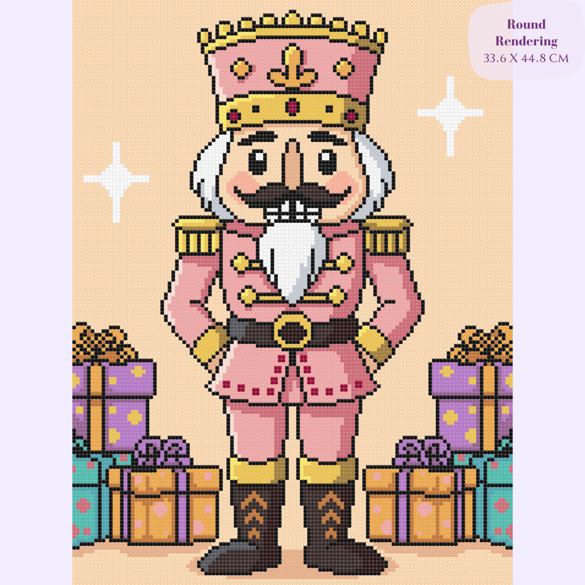 Sugarplum Soldier Hand-Rendered Diamond Painting