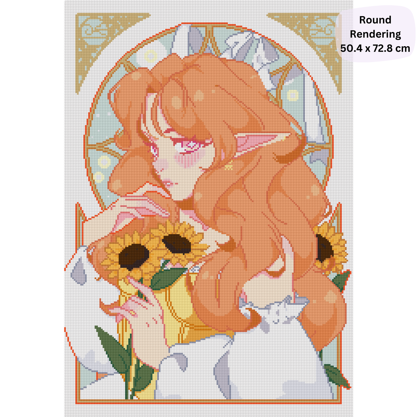 Sunflowers Warmth: Hand-Rendered Diamond Painting