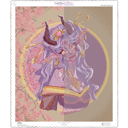 Lune: Hand-Rendered Diamond Painting