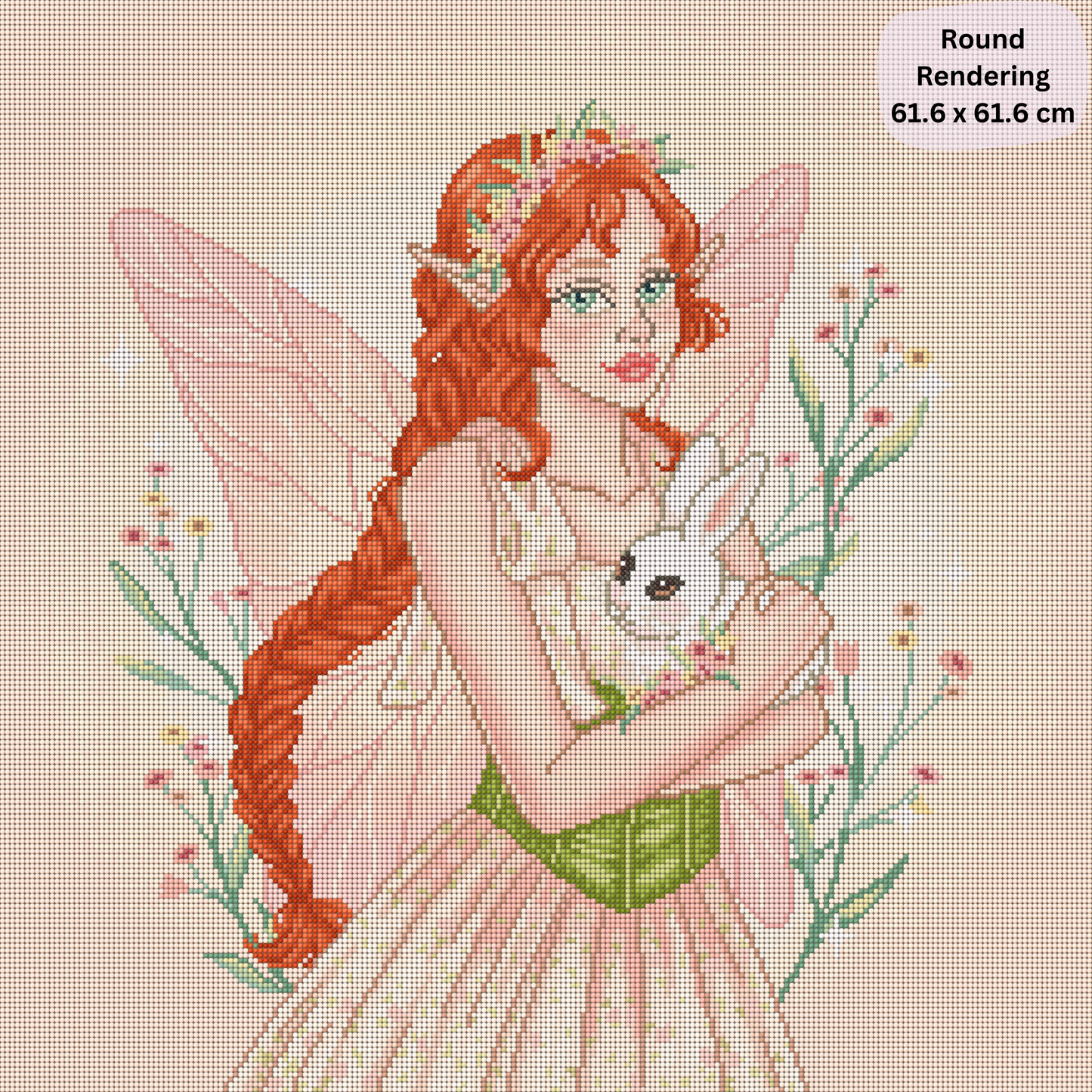 The Spring Fairy: Hand-Rendered Diamond Painting