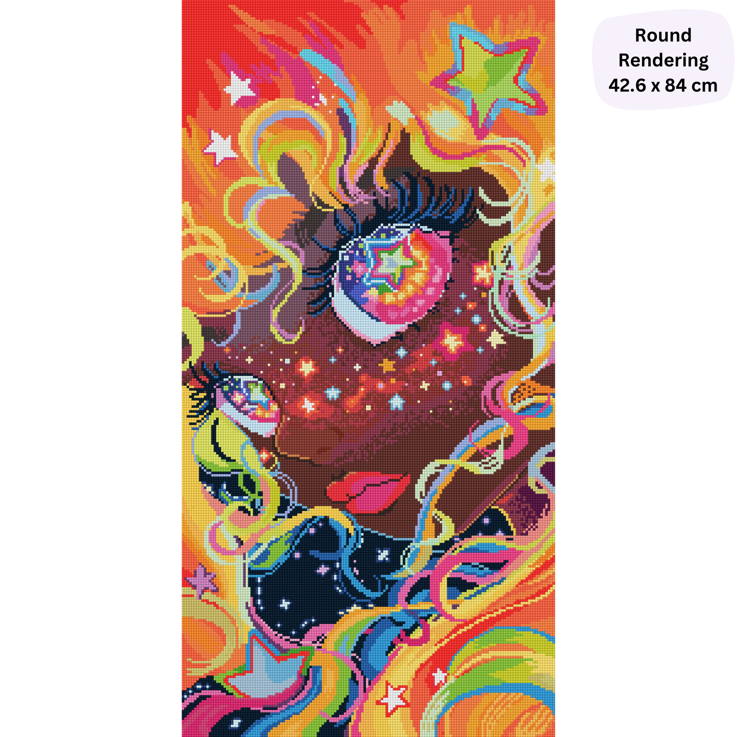 Aria Stargazer: Hand-Rendered Diamond Painting