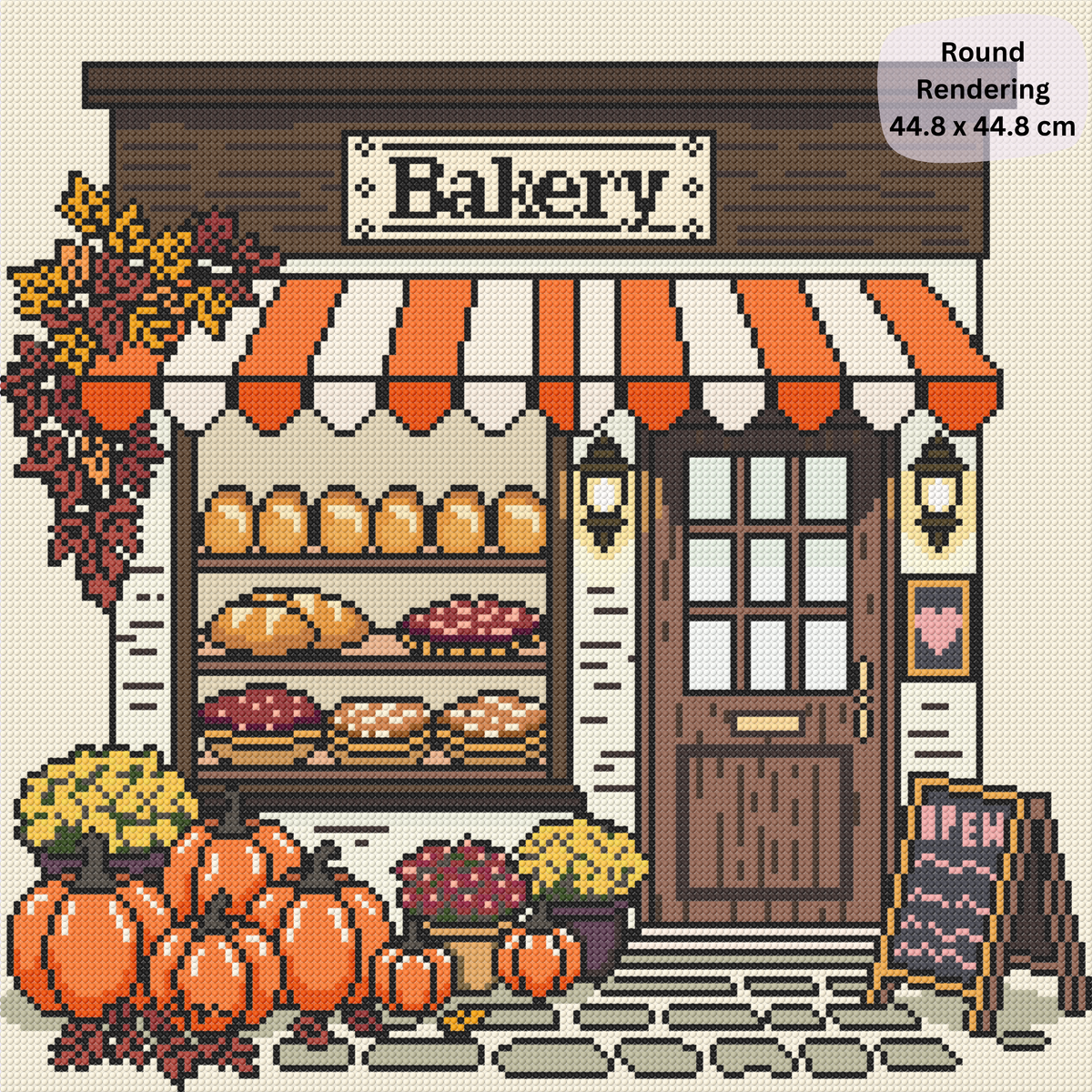 Autumn Harvest Bakery Hand-Rendered Diamond Painting