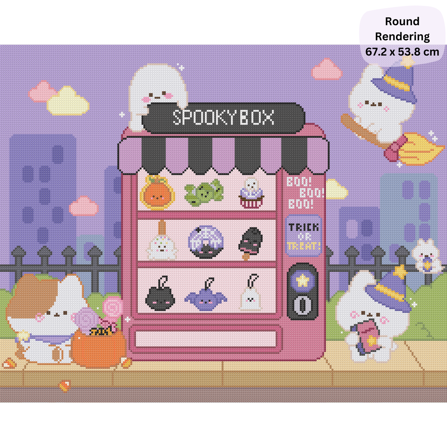Spooky Box: Hand-Rendered Diamond Painting