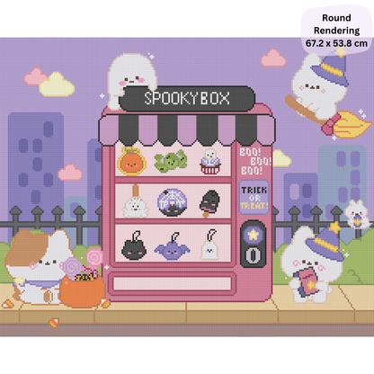 Spooky Box: Hand-Rendered Diamond Painting
