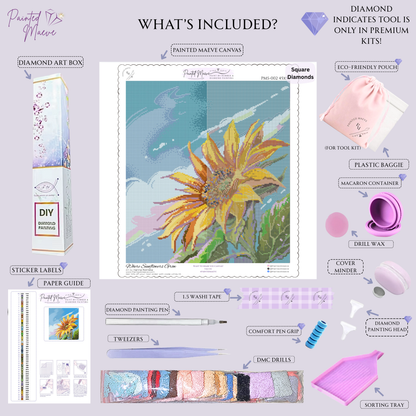Where Sunflowers Grow: Hand-Rendered Diamond Painting