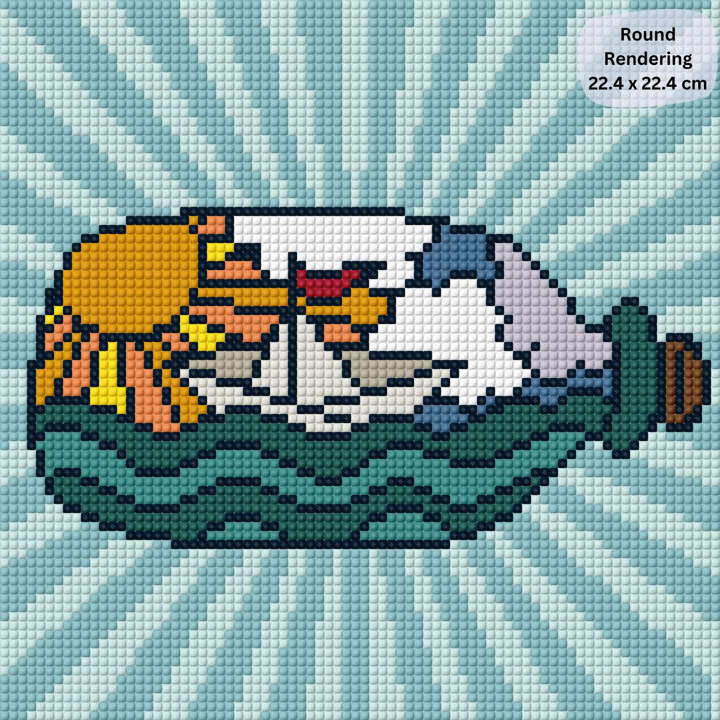Ship in a Bottle: Hand-Rendered Diamond Painting